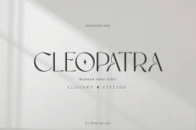Beispiel einer Cleopatra-Schriftart #1